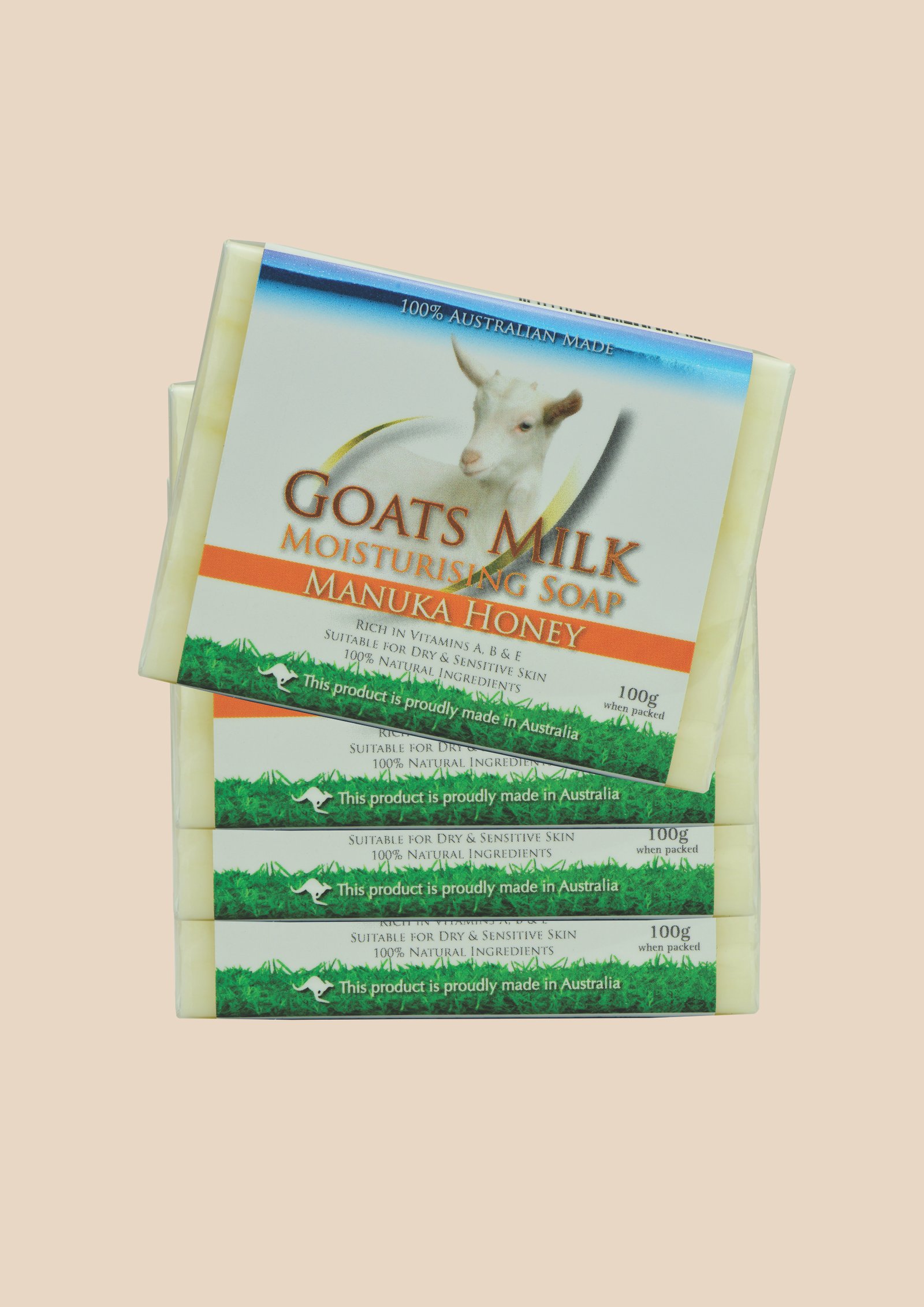 Goats milk soap with Manuka honey 4 pack