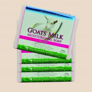 Goats Milk Rose Moisturising Soap 4 pack