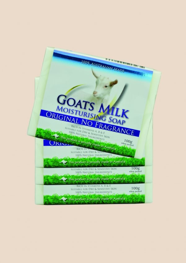 Goats Milk Original/No Fragrance Moisturising Soap 4 pack