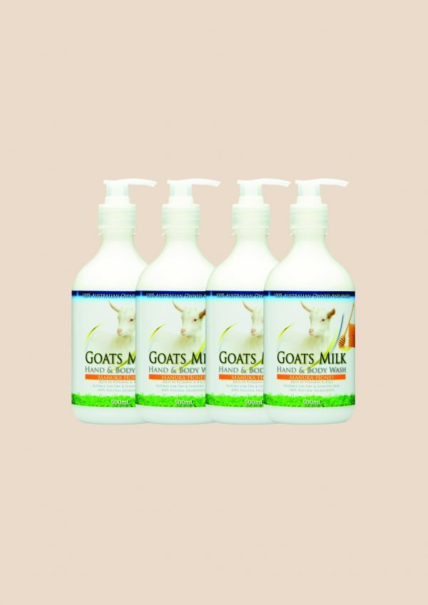 goats milk soap with Manuka honey 500ml 4 pack